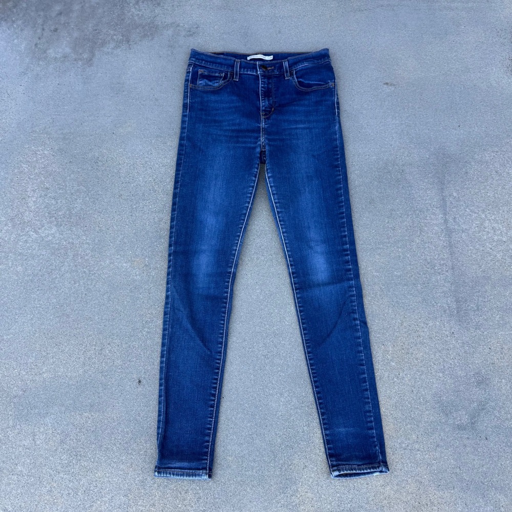 Levi's 720 High Rise Super Skinny Jeans Blue Denim Size 29